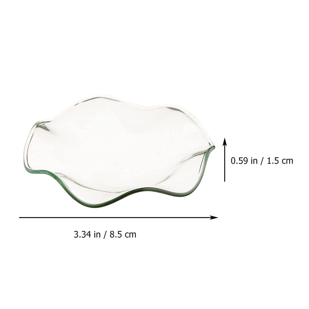 2Pcs Replacement Glass Dish for Oil Warmer & Wax Melt Warmer - 8.5x8.5cm Candle Warmer Bowl Plate Tray - Perfect for Aromatherapy, Home Fragrance & Scented Wax Melts