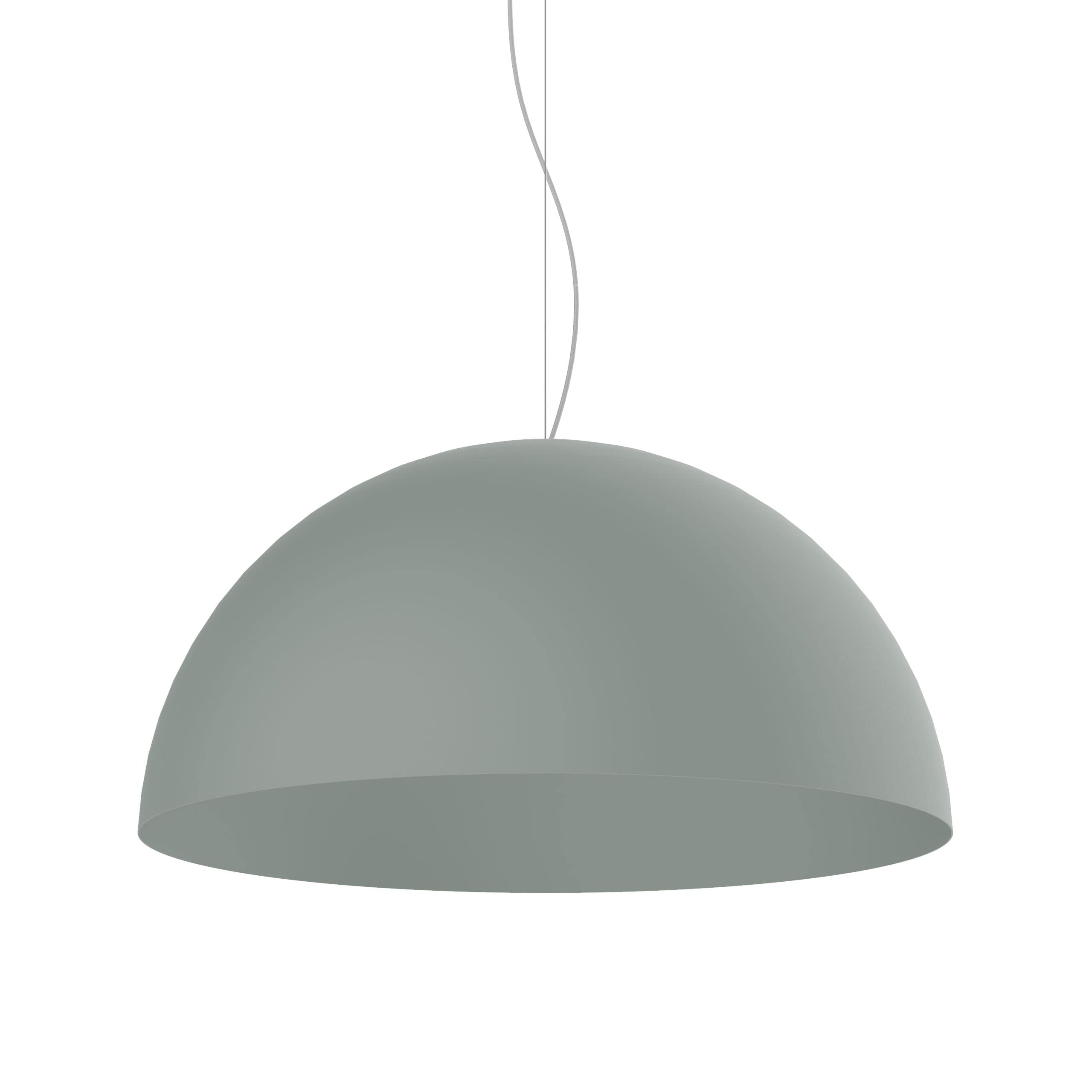 Modern Hanging Pendant Lamp for Living Room, Kids Room, Kitchen & Bedroom - 60cm Half Sphere Metal Ceiling Light in Iceberg Green - Perfect for Home Decor, Dining Area & Nursery Lighting