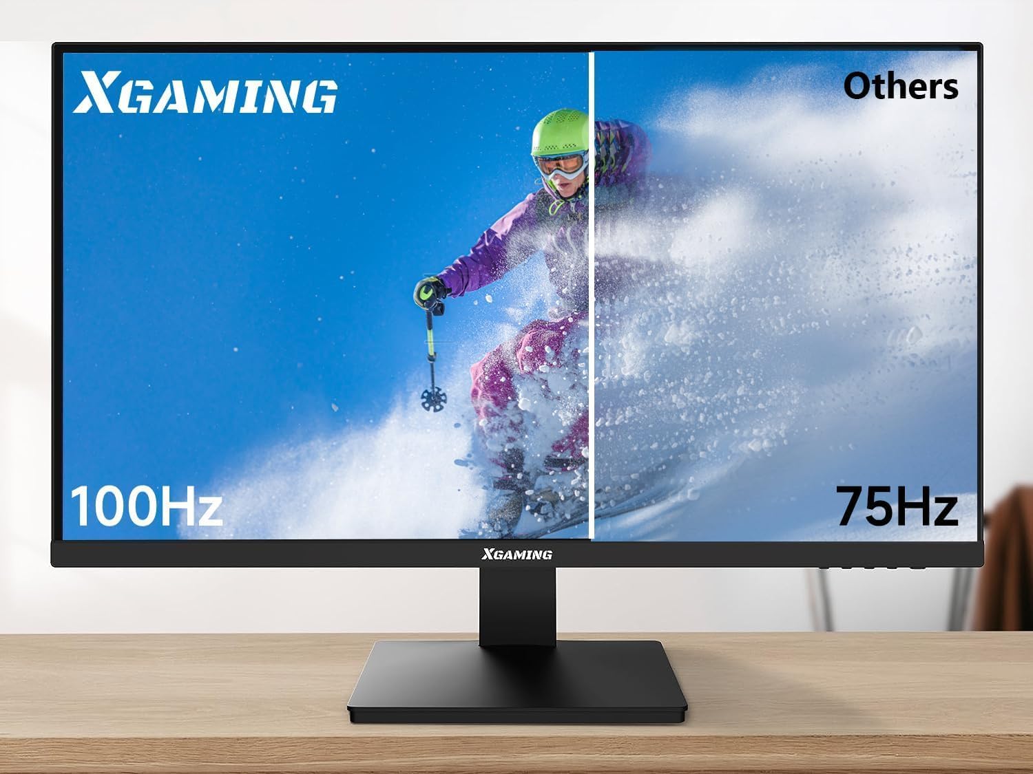 27 Inch FHD 1080P Gaming Monitor - 100Hz IPS Screen, 3ms Response, FreeSync, HDMI/VGA/DisplayPort, Built-in Speakers, VESA Mount | Perfect for Home Office, Gaming & Entertainment