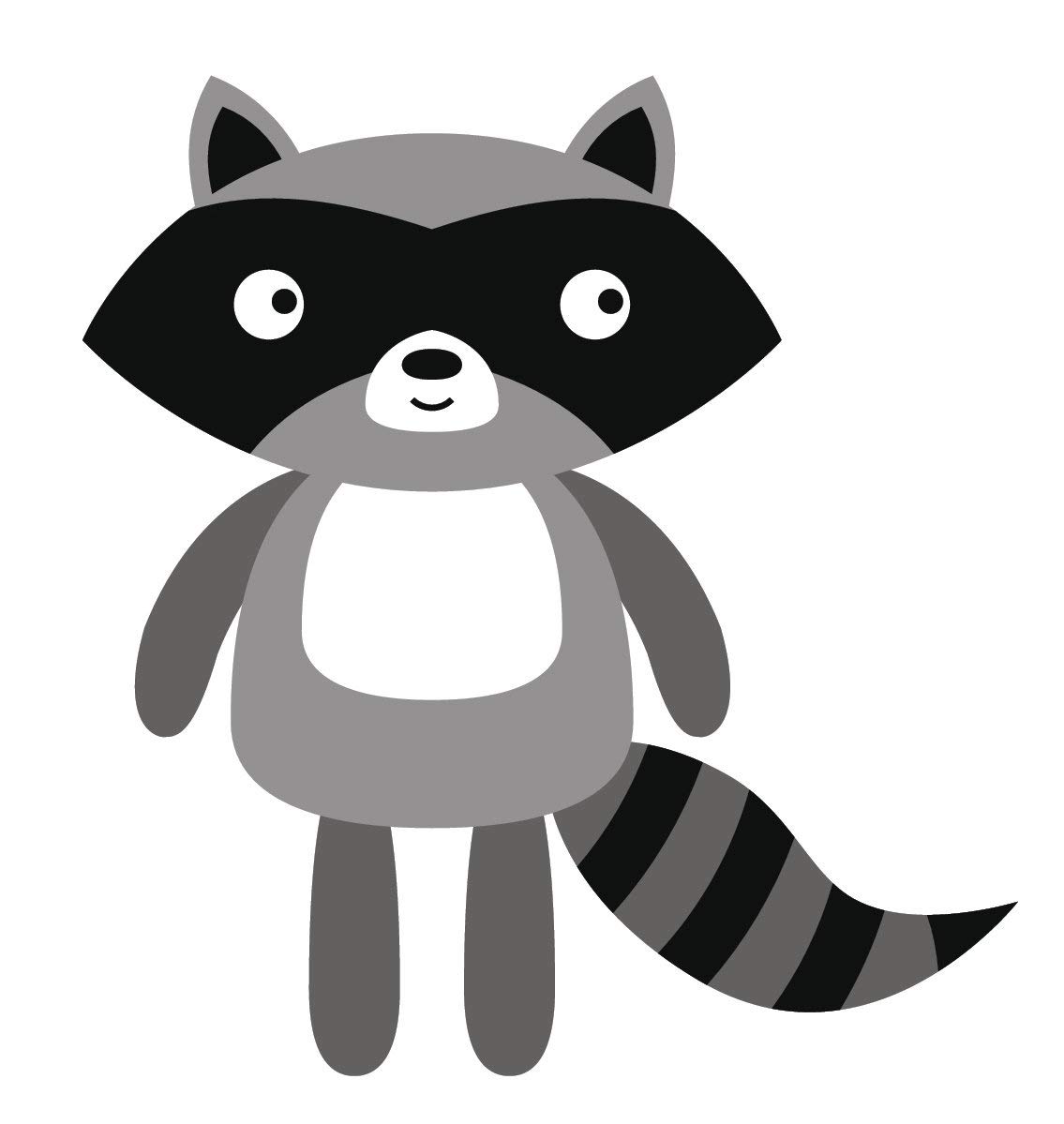 EW Designs Adorable Raccoon Forest Animal Magnetic Vinyl Bumper Sticker - 4 Inch Tall Woodland Creature Magnet for Cars, Lockers & Fridges - Perfect for Nature Lovers & Outdoor Enthusiasts