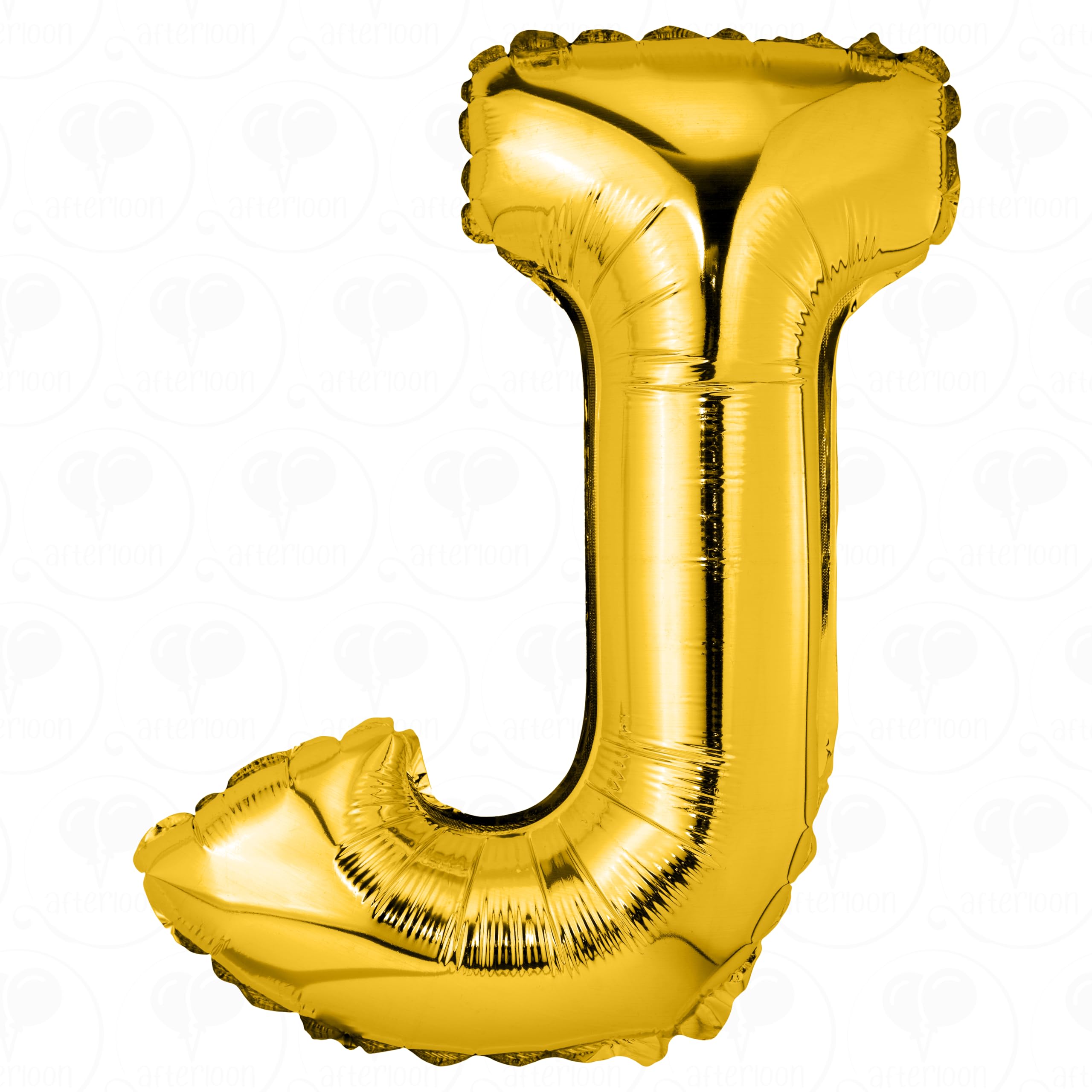 AFTERLOON® 42 Inch Giant Jumbo Helium Foil Mylar Alphabet Balloons - Letter J, Glossy Gold - Premium Quality Party Decorations for Graduation, Anniversary, Bridal Shower, Wedding & Birthday Celebrations - Perfect for Photo Backdrops, Event Decor & Party Centerpieces