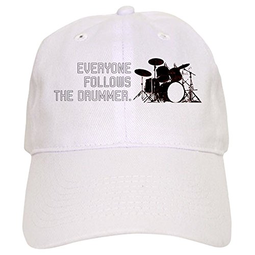 White - Follow the Drummer Cap