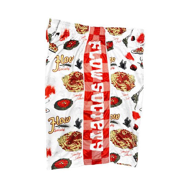 Boys' Spaghetti & Meat Attack Graphic Print Shorts - Fun Casual Summer Outfit for Playdates and Outdoor Adventures