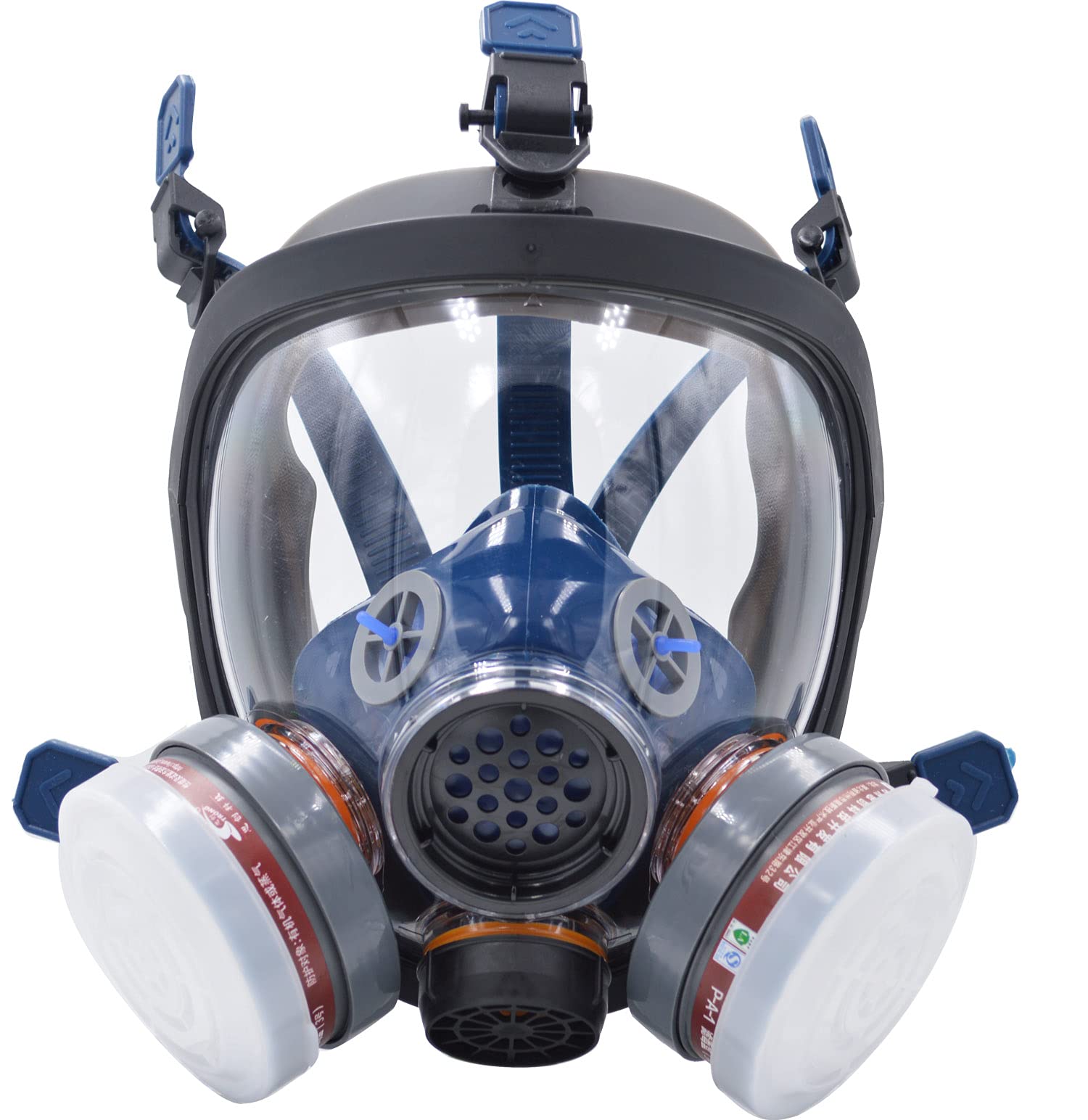 Full Face Respirator Mask with Activated Carbon Filter - Protection Against Harmful Gases, Dust & Chemicals | Ideal for Industrial Work, Painting, Chemical Handling & Emergency Preparedness
