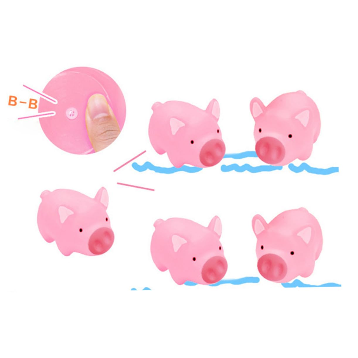 UPKOCH 3-Piece Fun Bath Toys Set for Toddlers - Cute Floating Animal Bathtub Toys for Baby Bath Time, Sensory Play & Learning (Duck, Turtle, Whale) - Perfect for Kids Bathroom, Pool & Water Play