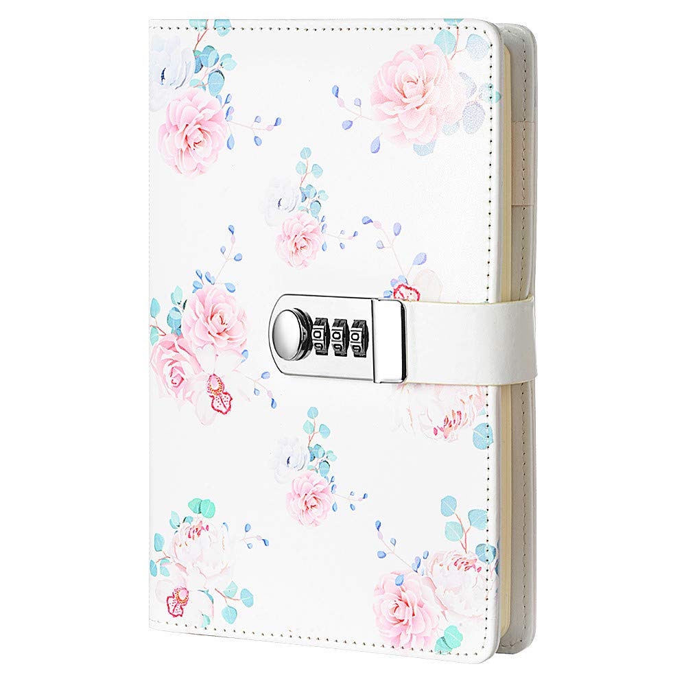 Secure Combination Lock Diary Notebook - A5 Password Protected Journal with Digital Lock, Creative Planner & Notepad for Personal Writing, Travel, Gift Giving & School Use