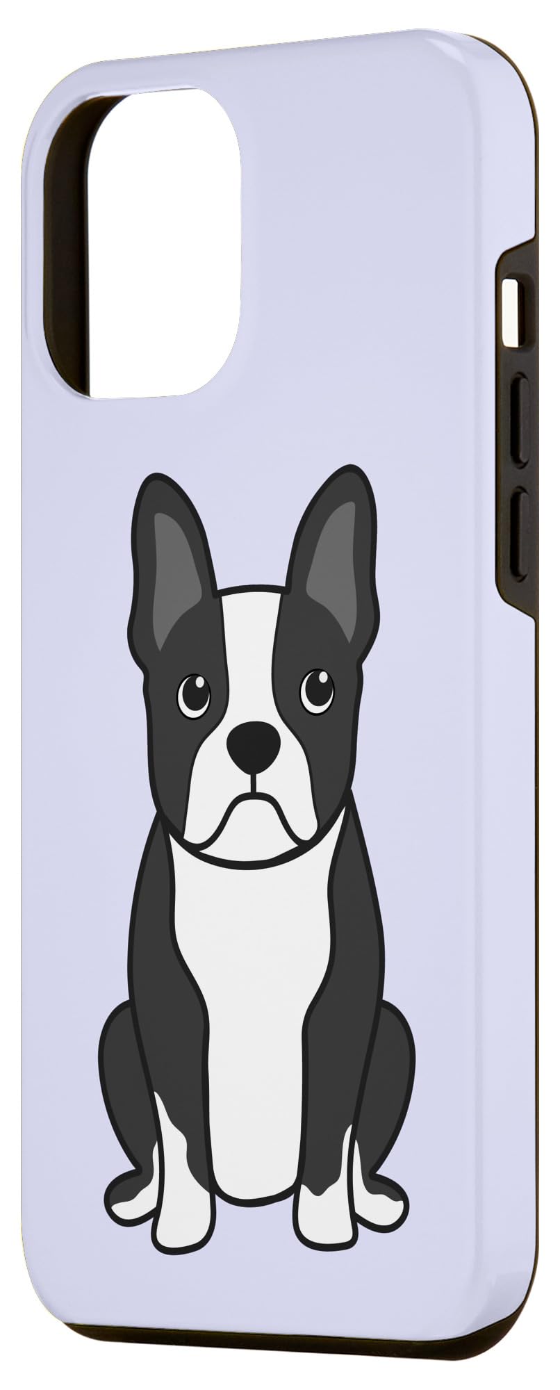 iPhone 12 Pro Max Case - Cute Boston Terrier Design, Purple Artistic Dog Lover Phone Cover | Perfect Gift for Pet Owners & Dog Lovers | Protective Case for Daily Use, Work & Travel