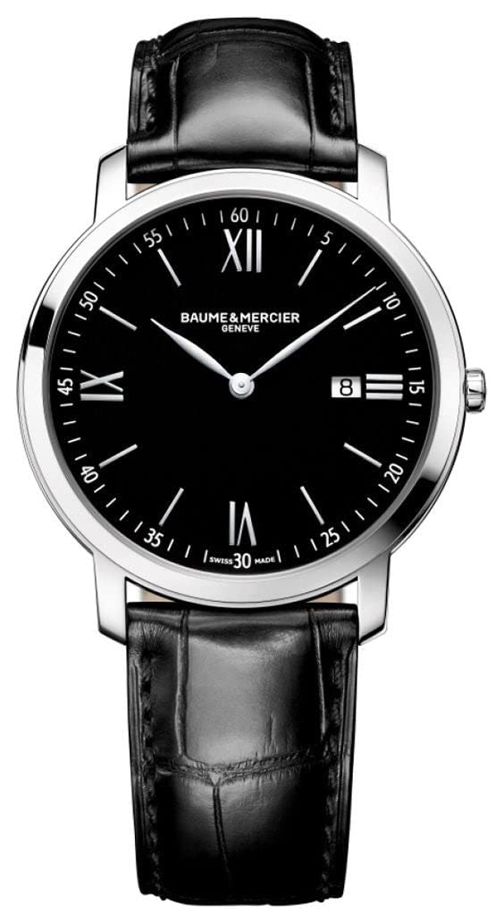 Baume & Mercier Classima Executives Men's Luxury Watch 10098 - Swiss Automatic Movement, Stainless Steel Case, Leather Strap - Perfect for Business, Formal Events & Office Wear