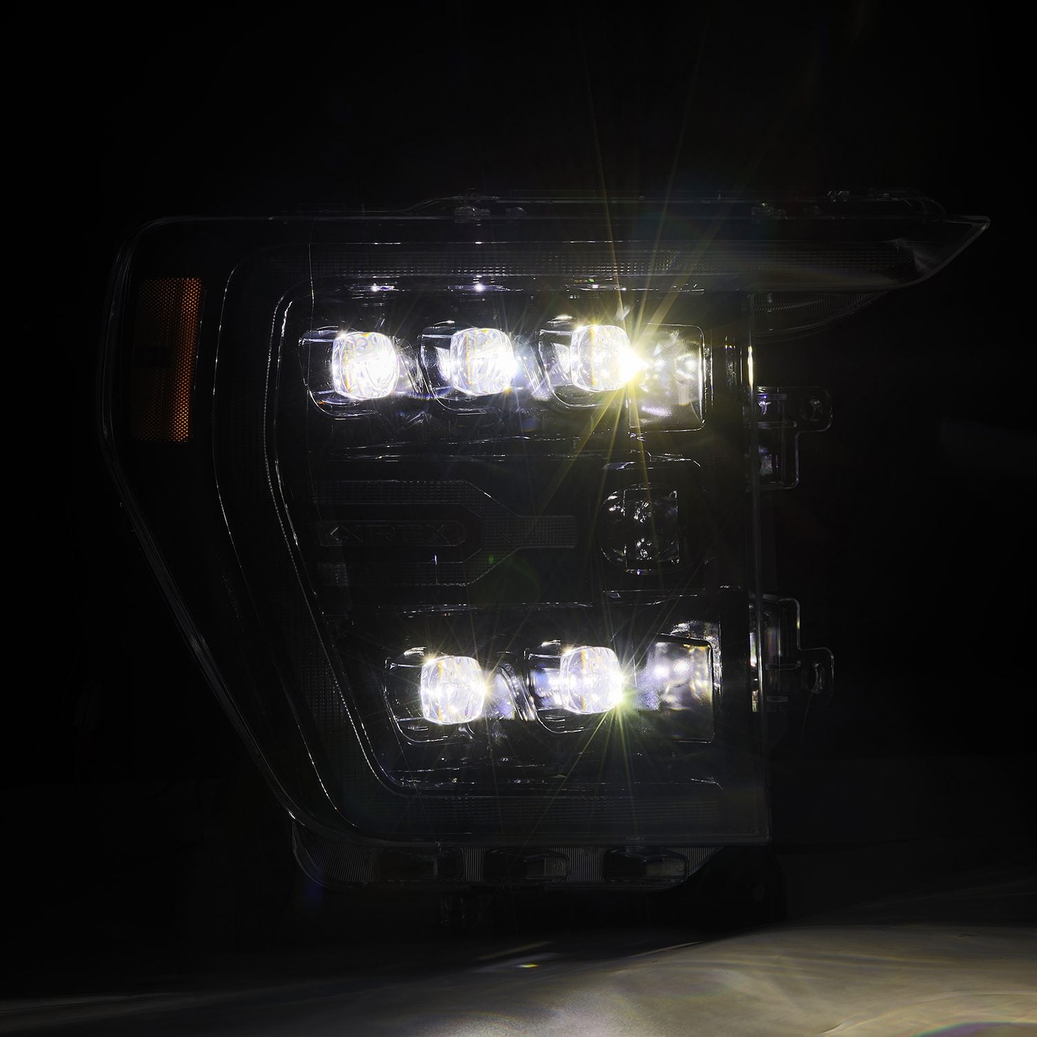 21-23 Ford F150 & F150 Raptor NOVA Series LED Projector Headlights - Alpha Black - Upgrade Your Truck Lighting for Night Driving & Off-Road Adventures