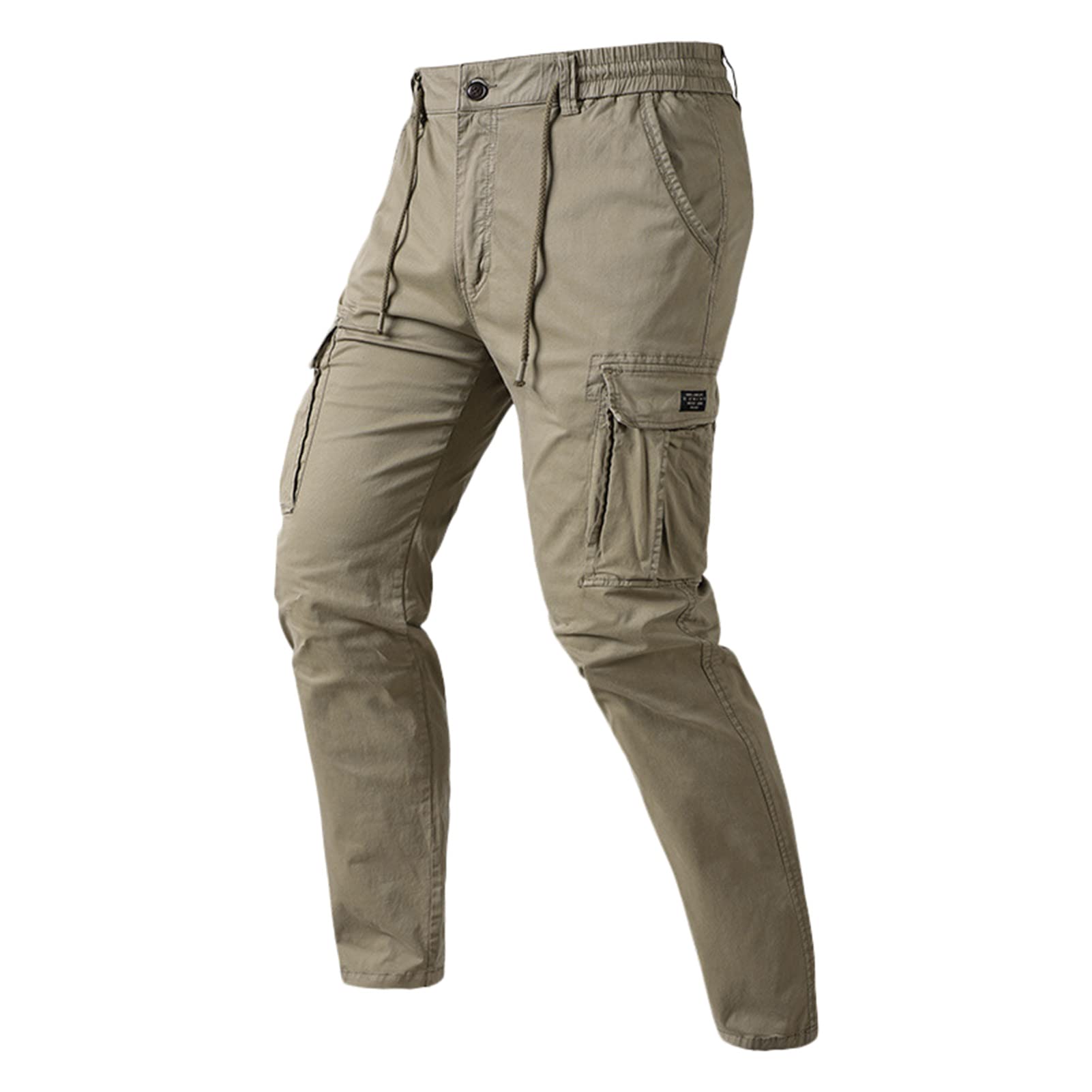 Lightweight Men's Work Pants - Durable Cargo Pants for Hiking & Outdoor Activities with Multiple Pockets | Perfect for Construction, Camping & Everyday Wear