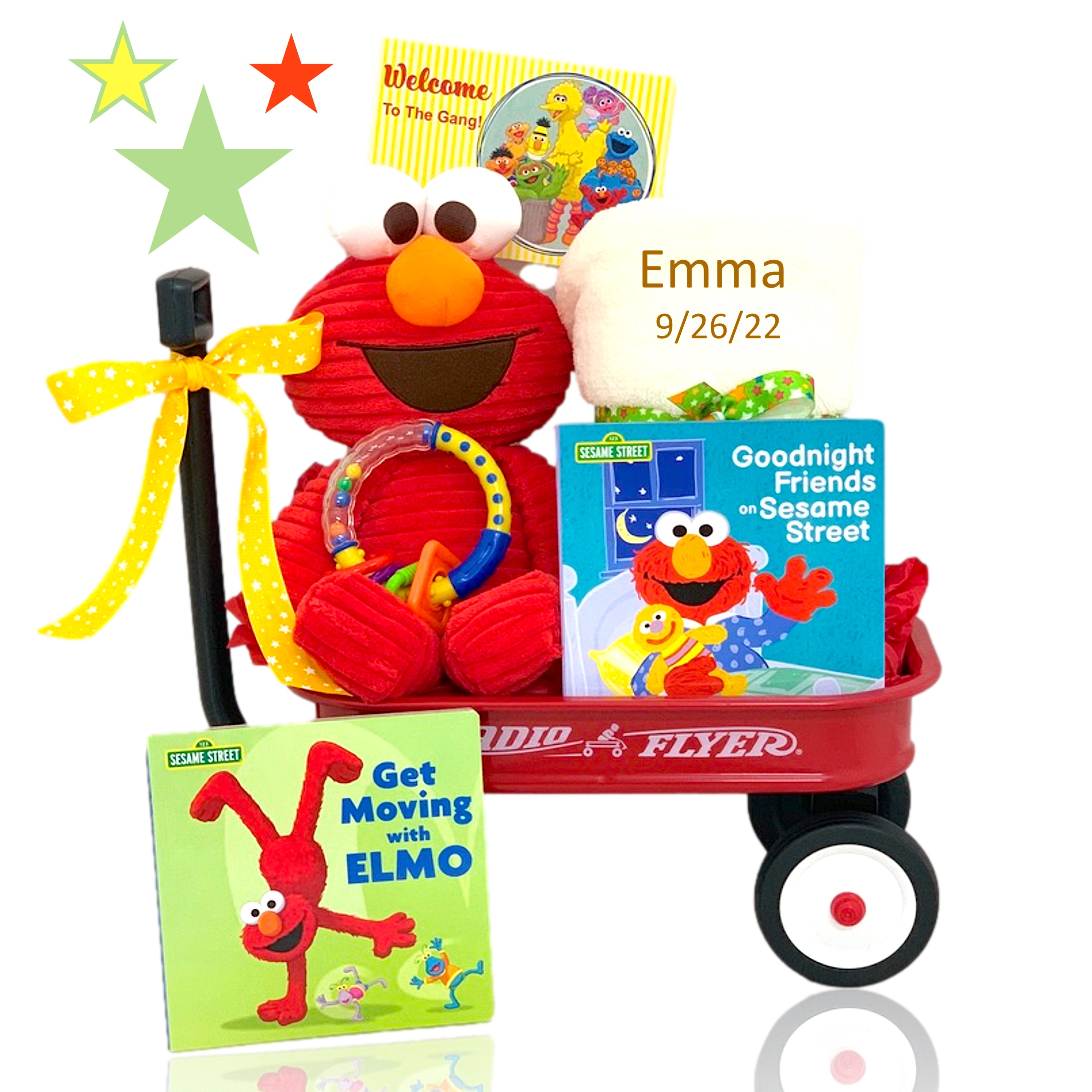Elmo Welcome Wagon - Interactive Sesame Street Toy for Kids | BBC339 | Perfect for Birthday Gifts & Early Learning Playtime