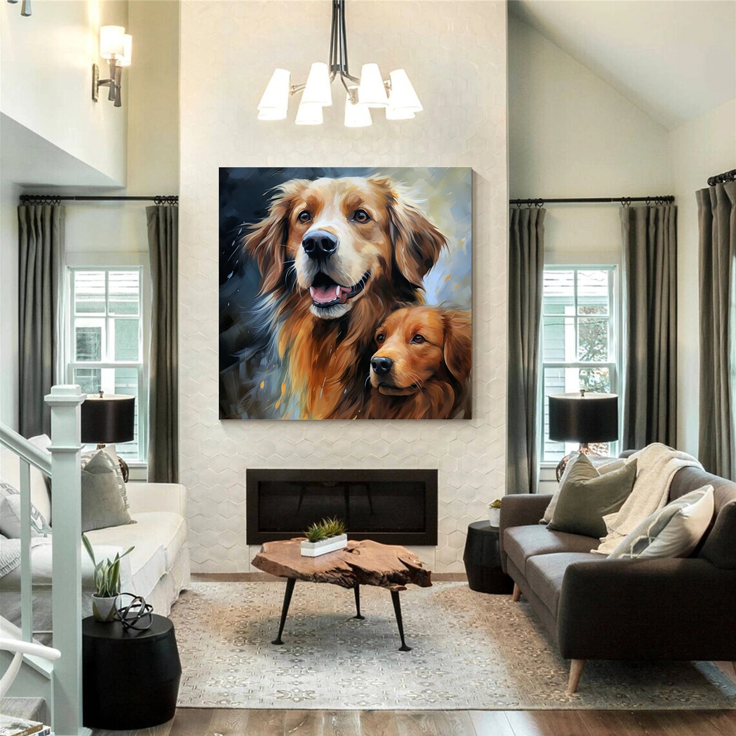 Animal Art Painting #AP133 - Handmade Canvas Wall Decor for Living Room, Bedroom & Office | Unique Wildlife Artwork for Home & Gifts