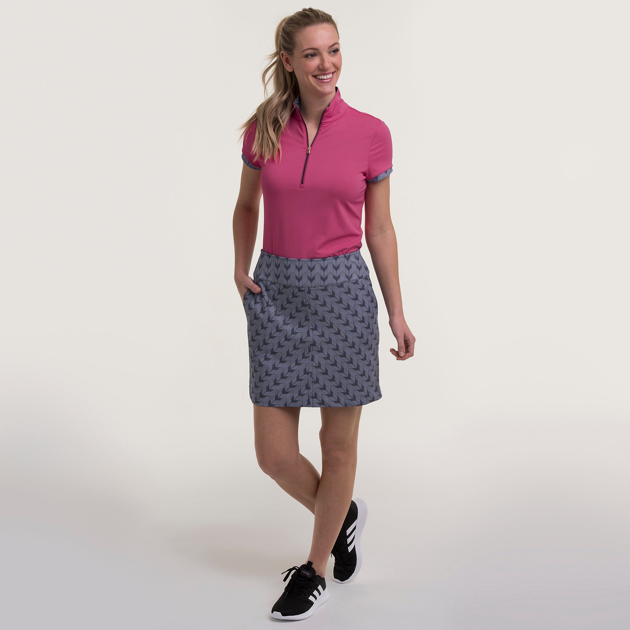 Eliza Women's High Waist Skort - Comfortable Stretchy Tennis Skirt with Shorts for Running, Golf & Yoga | Trendy Athletic Wear for Women