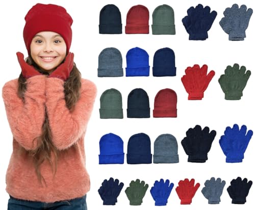 24 Piece Set Kids Hat and Gloves