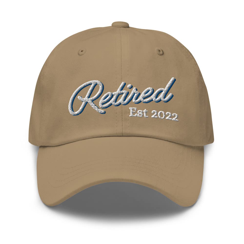 2022 Retirement Gift for Dad - Embroidered Baseball Cap for Retirees - Perfect for Retirement Parties & Celebrations