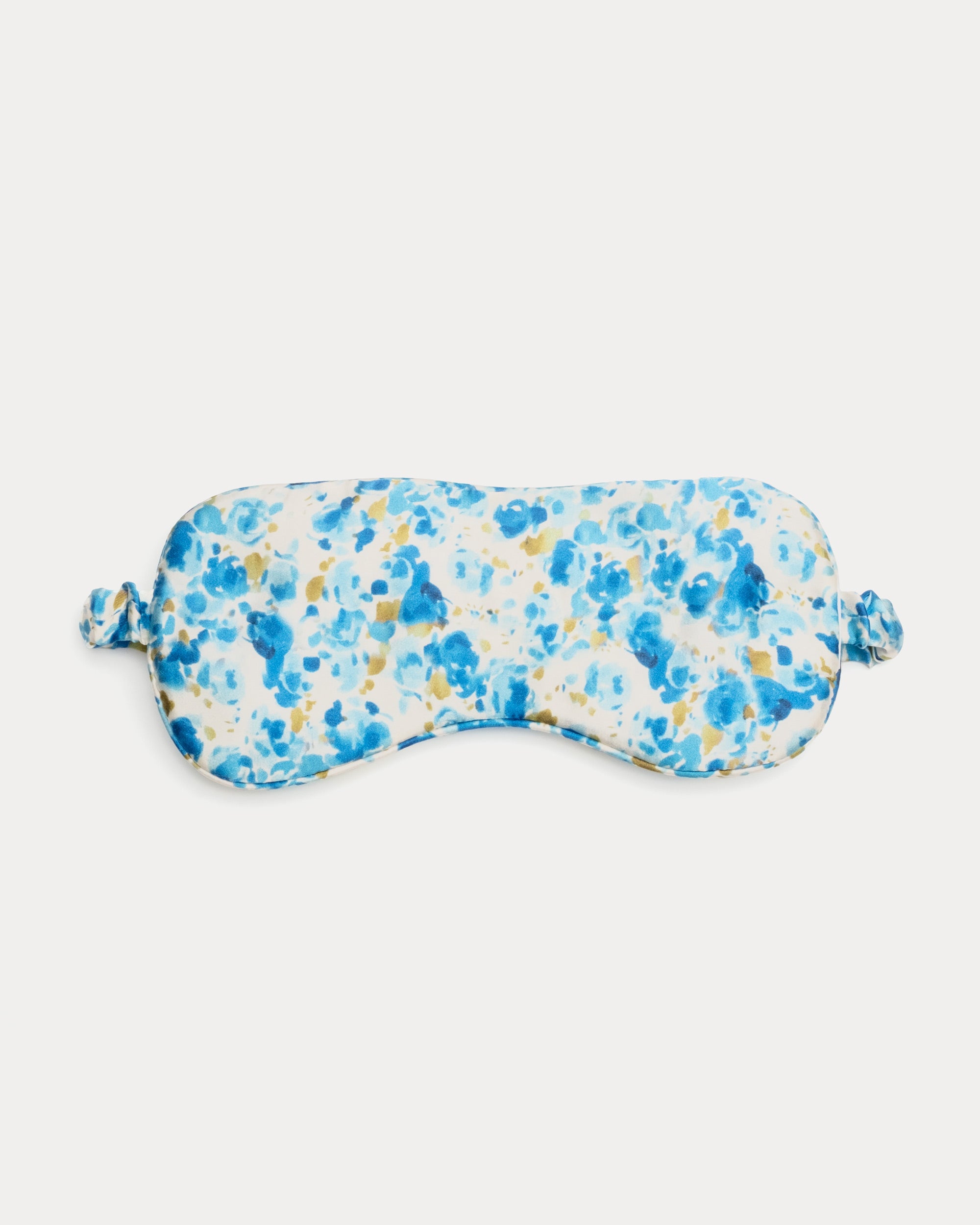Satin Blue Eye Mask with Pocket for Storage - Soft & Comfortable Sleep Mask for Women & Men - Perfect for Travel, Naps & Relaxation