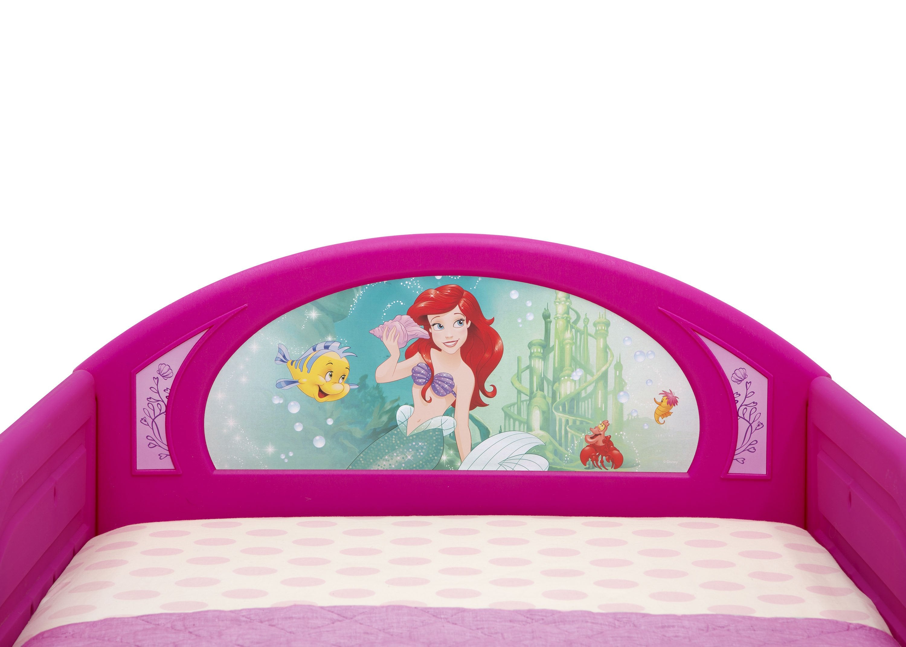 Princess Deluxe Toddler Bed with Safety Guardrails - Pink Kids Bed for Girls - Perfect for Nursery, Bedroom & Playroom Decor