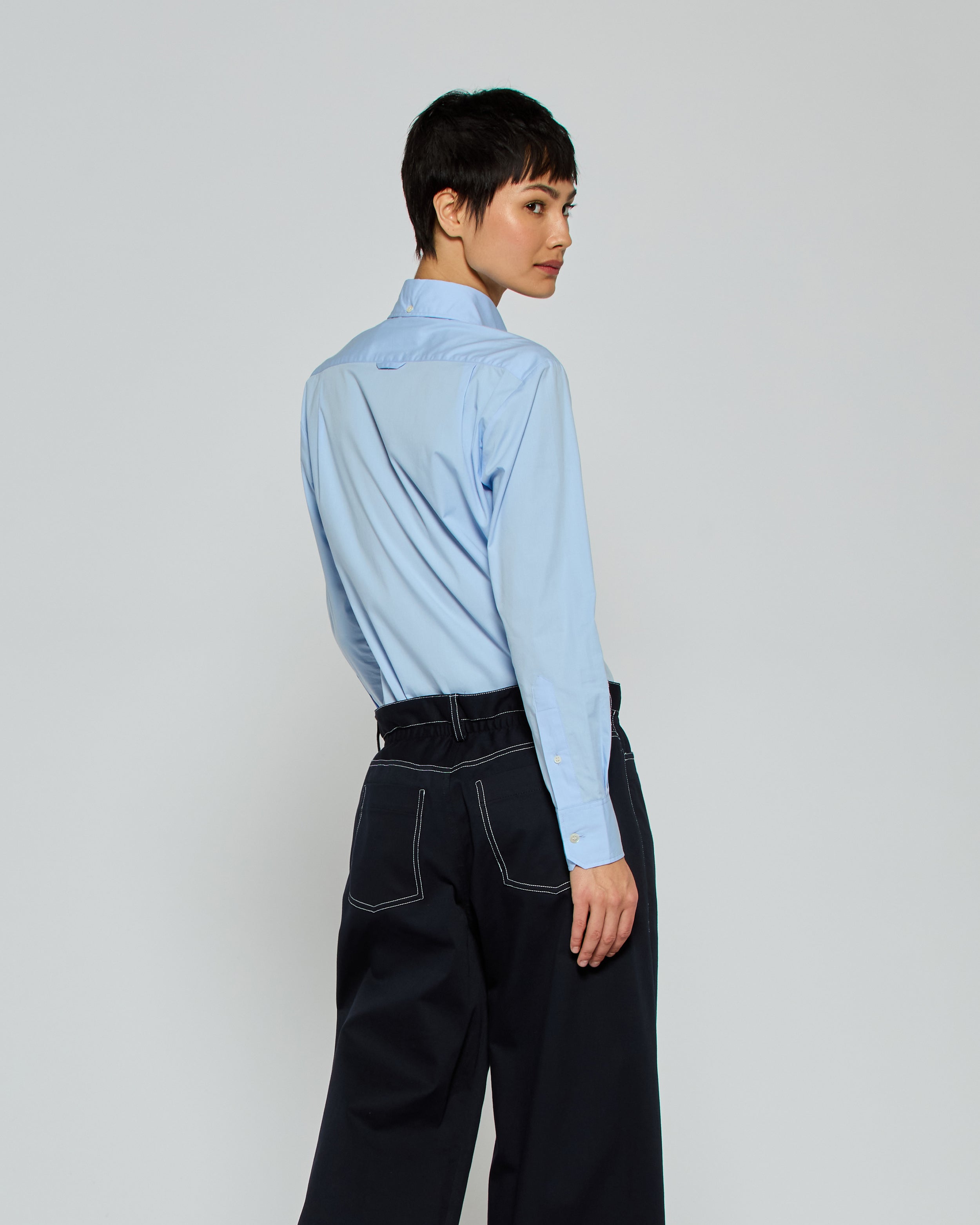 Johnny Fitted Shirt for Men - Slim Fit Pale Blue Casual Dress Shirt | Perfect for Office, Date Night & Formal Events