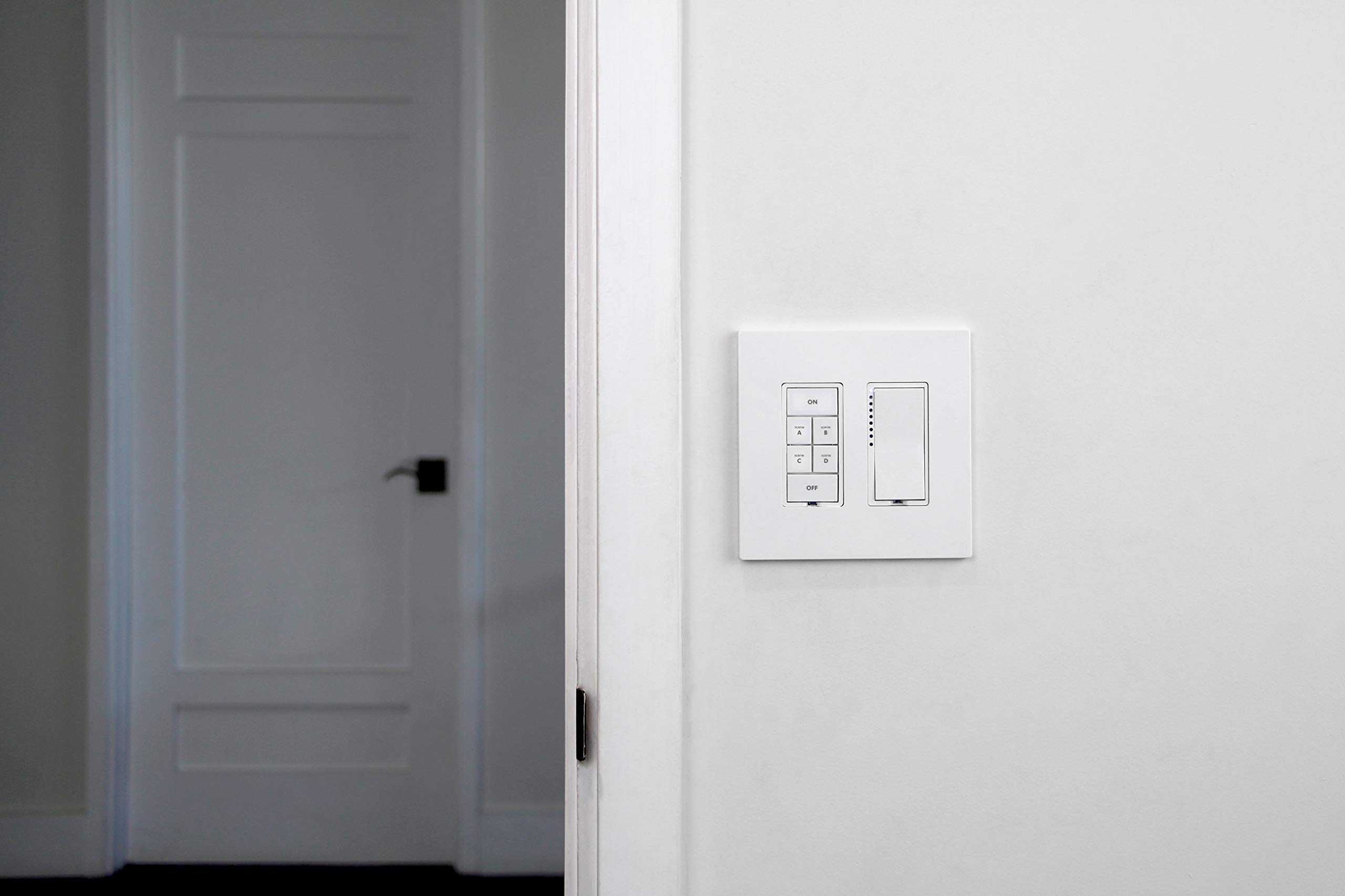 Insteon Smart Dimmer 6-Button Keypad - KeypadLinc In-Wall Lighting Controller (White, Model 2334-232) | Works with Alexa & Google Assistant via Insteon Hub | Perfect for Smart Home Automation & Voice Control