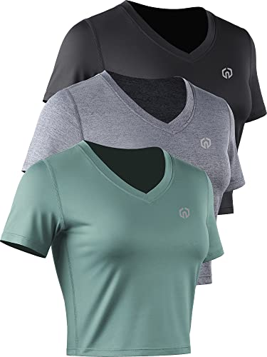 V-neck: Black/Grey/Blackish Green, 3 Pack