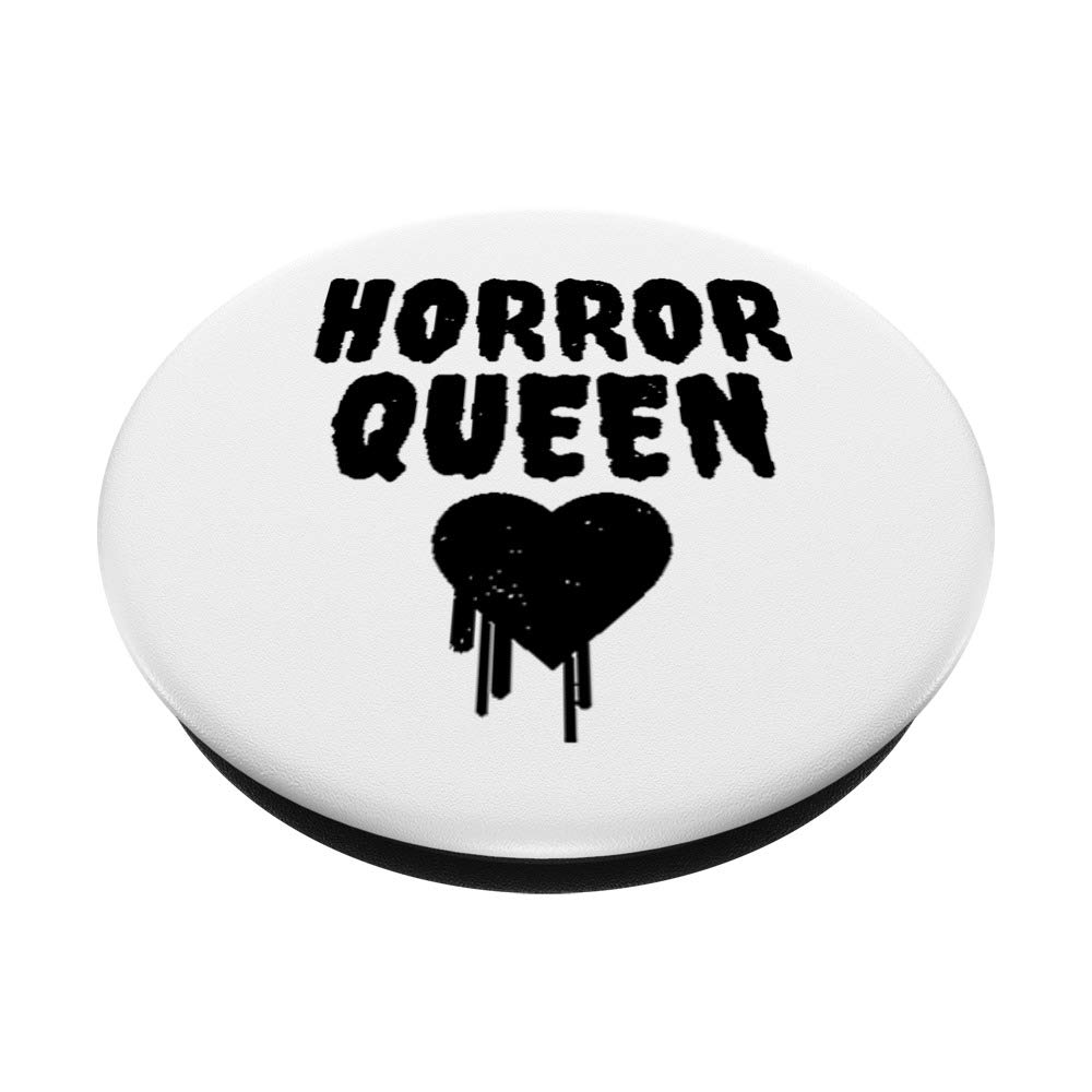 Horror Queen PopSockets PopGrip - Interchangeable Phone Grip for iPhone, Samsung & Tablets | Perfect for Horror Fans, Halloween & Scary Movie Nights