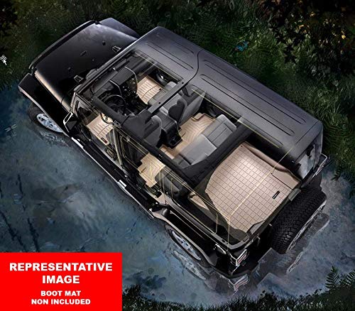 WeatherTech Custom Fit All-Weather Floor Mats for Cars & Trucks - Heavy Duty Floor Liners (Model 44362-1-3-4) | Perfect for Winter Snow, Mud & Spills Protection