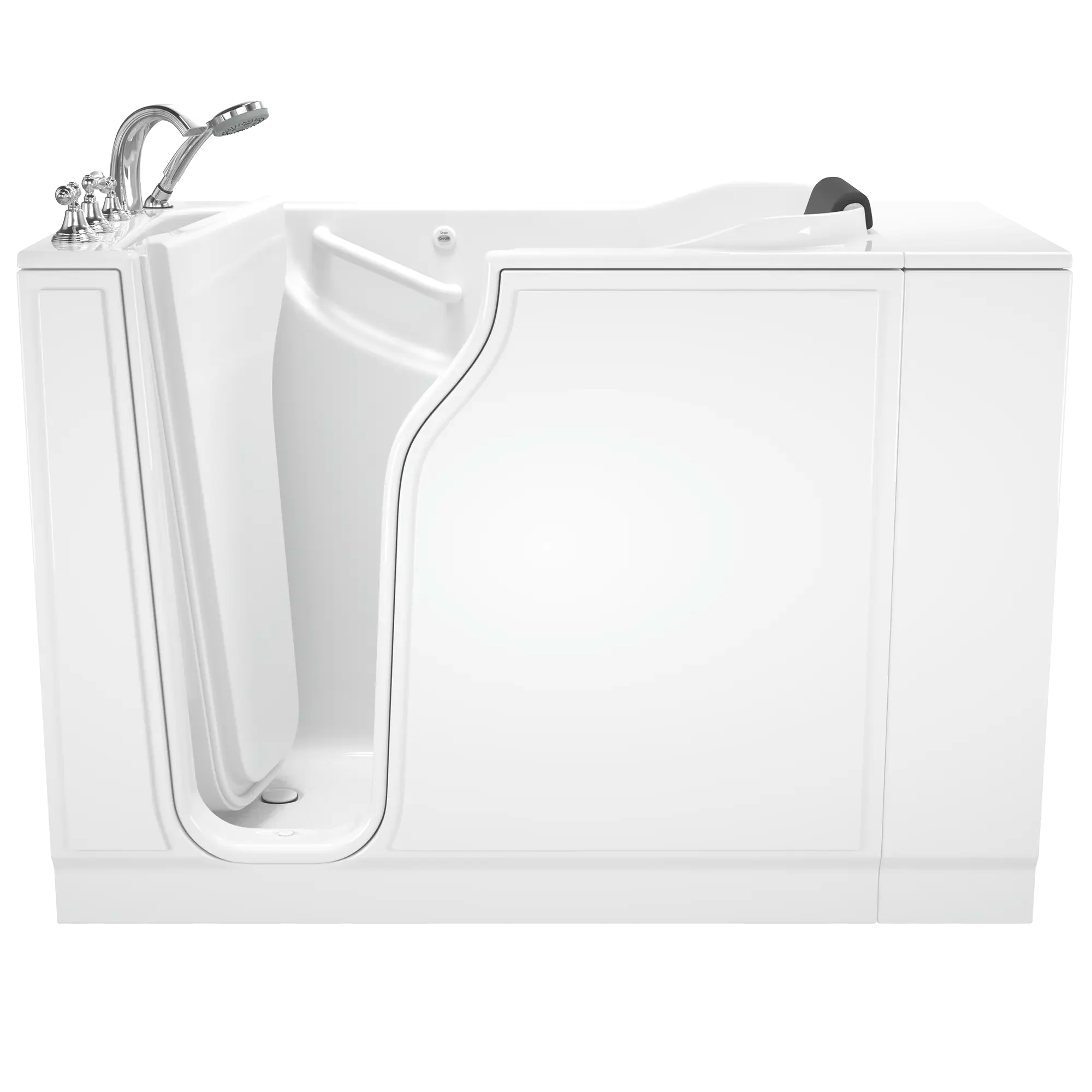 Premium 30 x 52 Inch Gelcoat Walk-In Bathtub with Soaker System & Left-Hand Drain Faucet - Ideal for Elderly, Accessible Bathing & Relaxation Therapy