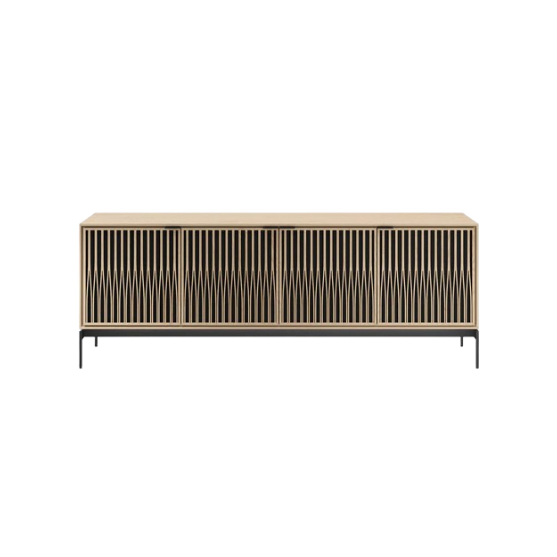 BDI 8709 Tune Media Console with Base - Modern TV Stand for Living Room, Entertainment Center with Storage for Gaming & Home Theater Systems