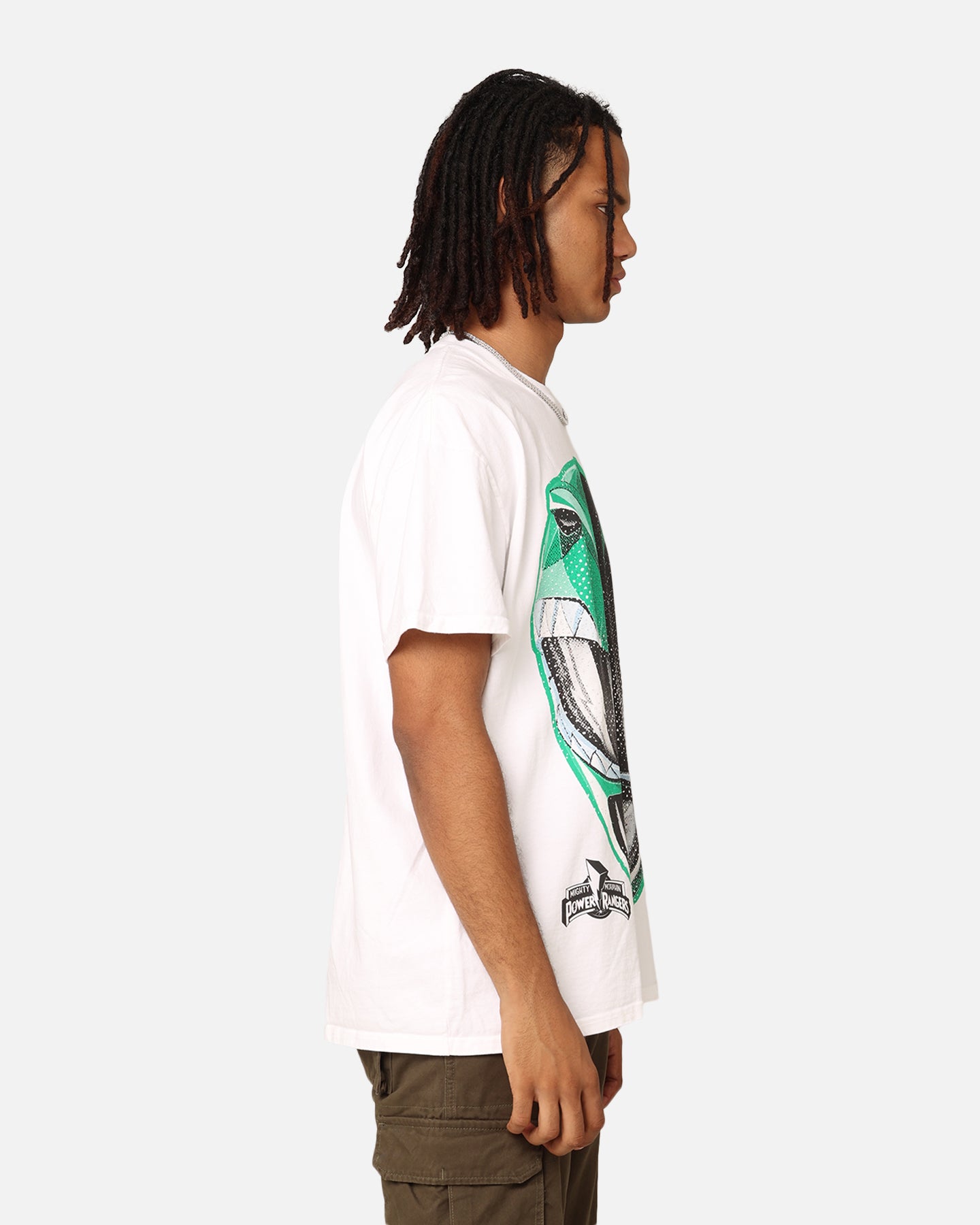 Power Rangers Green Ranger Big Head Heavyweight T-Shirt - American Thrift Style - Perfect for Cosplay, Comic Con & Fan Events