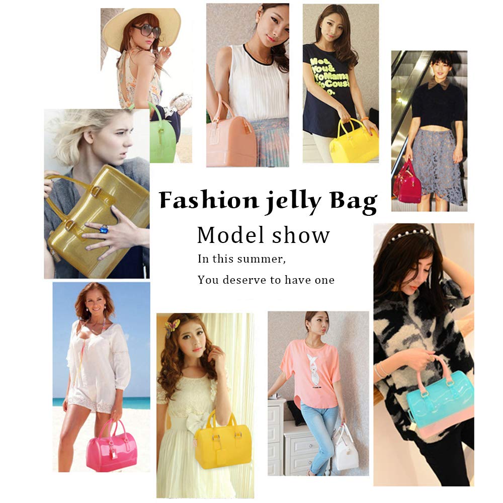Women's Transparent Jelly Shoulder Bag - Summer Candy Color Handbag for Beach, Pool, Music Festivals & Outdoor Activities