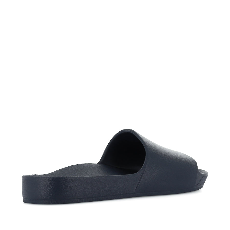 Comfortable Arch Support Slides for Men & Women - Navy Blue Non-Slip House Slippers - Perfect for Indoor Relaxation, Post-Workout Recovery & Plantar Fasciitis Relief