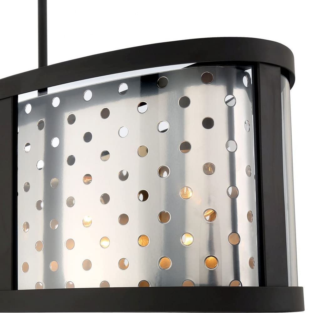 Eurofase Grado 5-Light Chrome Island Pendant Light - Modern Kitchen Lighting for Dining Room, Bar, and Restaurant Decor