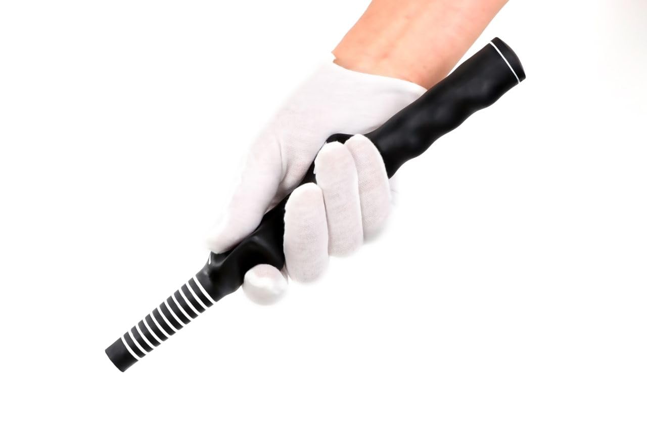 1Pcs Right Hand Golf Grip Trainer - Improve Hand Positioning & Swing Accuracy | Lightweight RH Golf Swing Trainer with Anti-Slip Molded Design | Perfect for Driving Range Practice & Golf Training (Black)