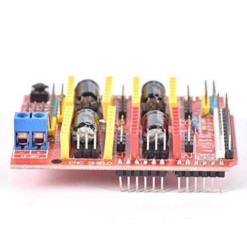 1PC CNC Shield with A4988 Stepper Motor Driver Kit - Compatible with Arduino & 3D Printers | DIY CNC Controller Board for Robotics, Laser Engraving & Prototyping Projects