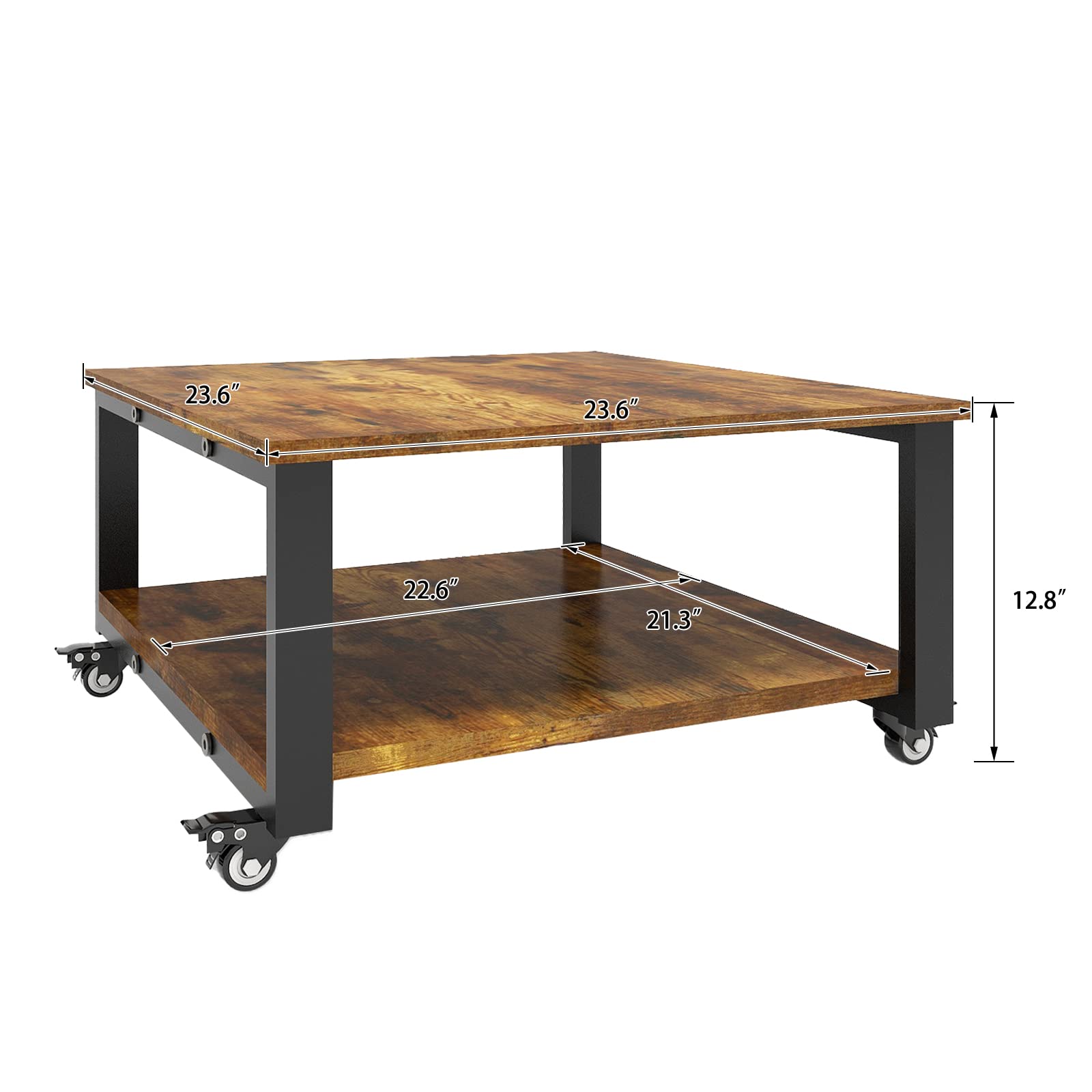 Natwind 2 Tier Heavy Duty Rolling Printer Stand Cart - 23.6