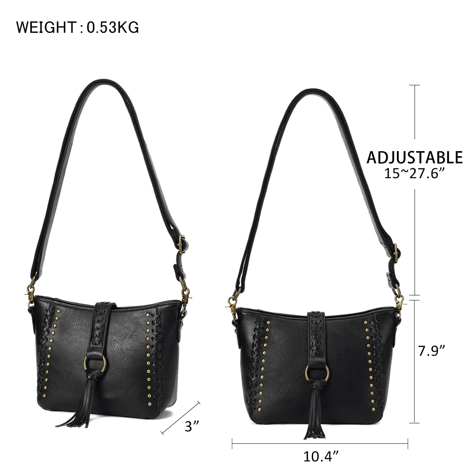 Stylish Vegan Leather Tote Bag for Women - Large Shoulder Purse Hobo Handbag, Perfect for Work, Travel & Everyday Use