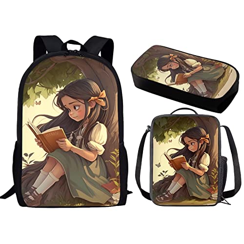 Girl Reading Under the Tree