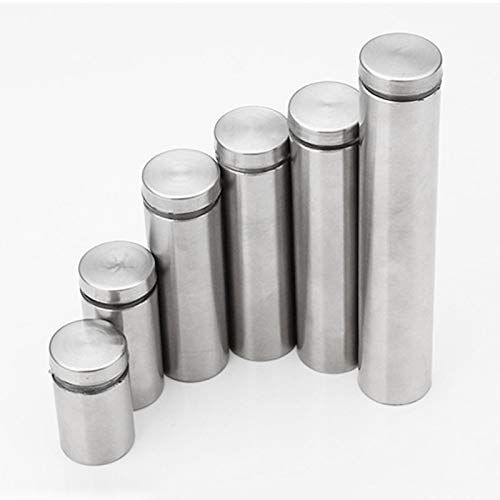 Ochoos 2Pcs 12x20mm Stainless Steel Advertising Nails - Silver Glass Standoff Pins for Signage & Display (Perfect for Retail Displays, Trade Shows & Exhibition Stands)