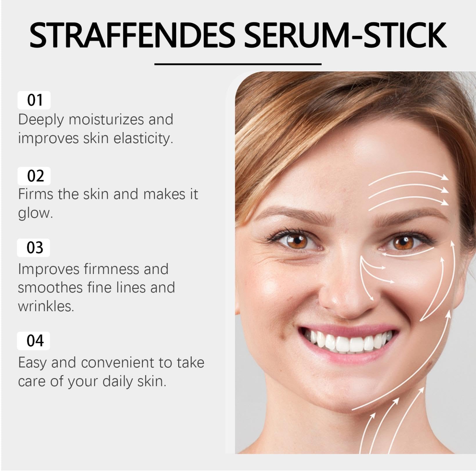 **Collagen Peptide Firming Serum Stick with Retinol – Anti-Aging Wrinkle Treatment for Face & Neck – Tightens Skin, Reduces Fine Lines & Laugh Lines – Improves Elasticity (2 x 30g) – Perfect for Daily Skincare Routine & Travel**