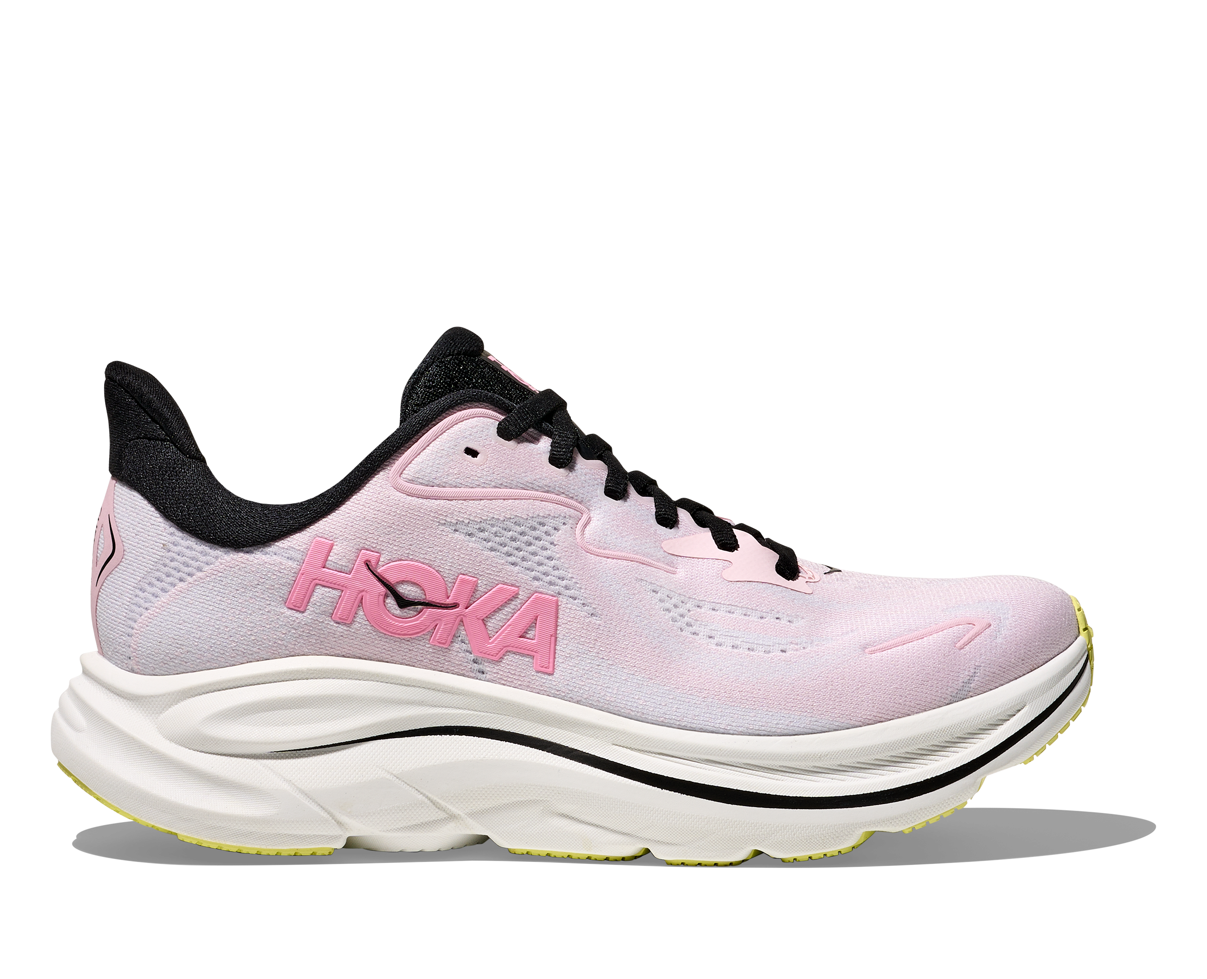 HOKA Women's Clifton 10 Running Shoes - Carnation/Starlight Glow | Lightweight Cushioned Sneakers for Road Running, Jogging & Gym Workouts