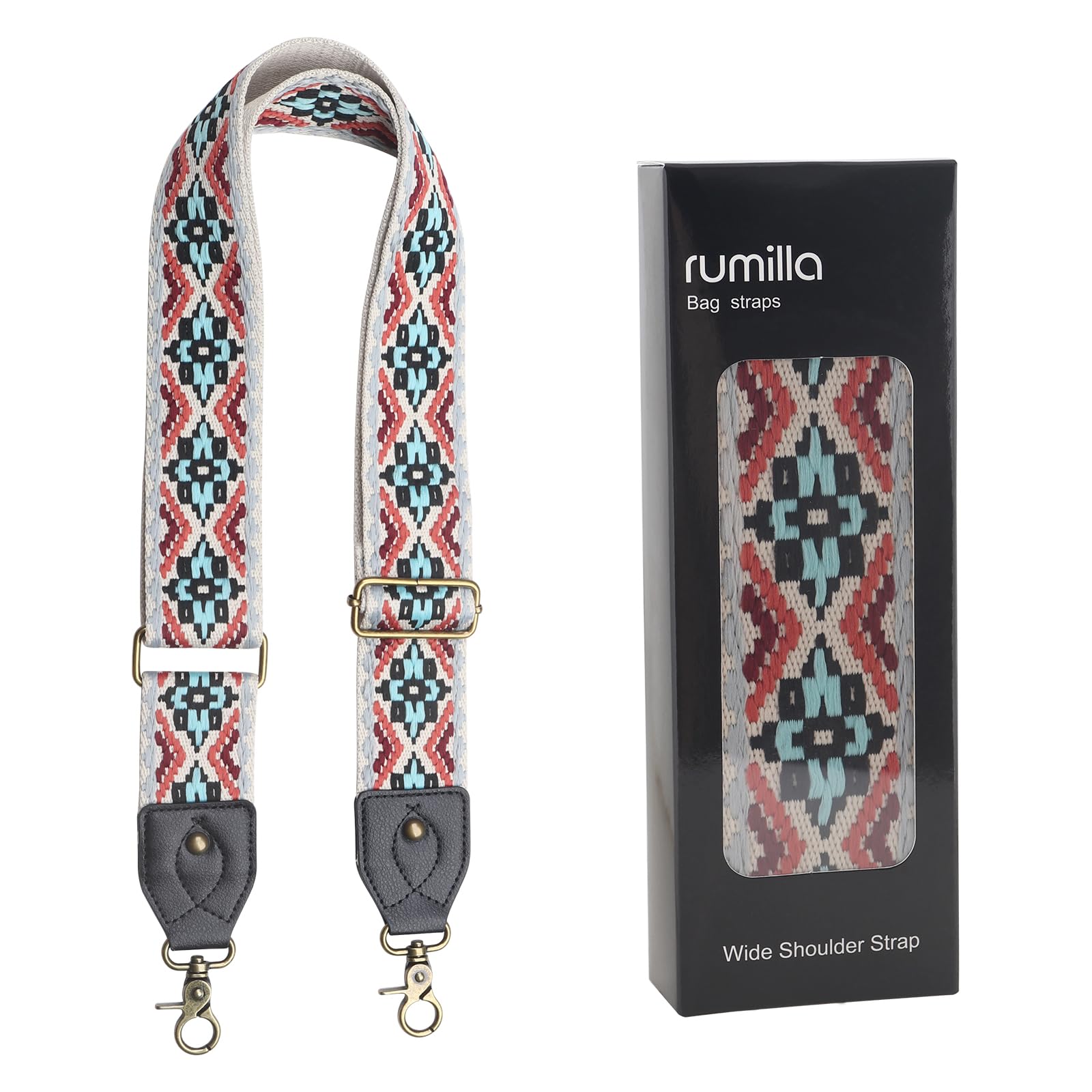 Wide Crossbody Shoulder Strap Replacement for Purses & Bags - Adjustable Purse Extender Accessory, Durable Guitar Strap - Perfect for Everyday Use, Travel & Shopping