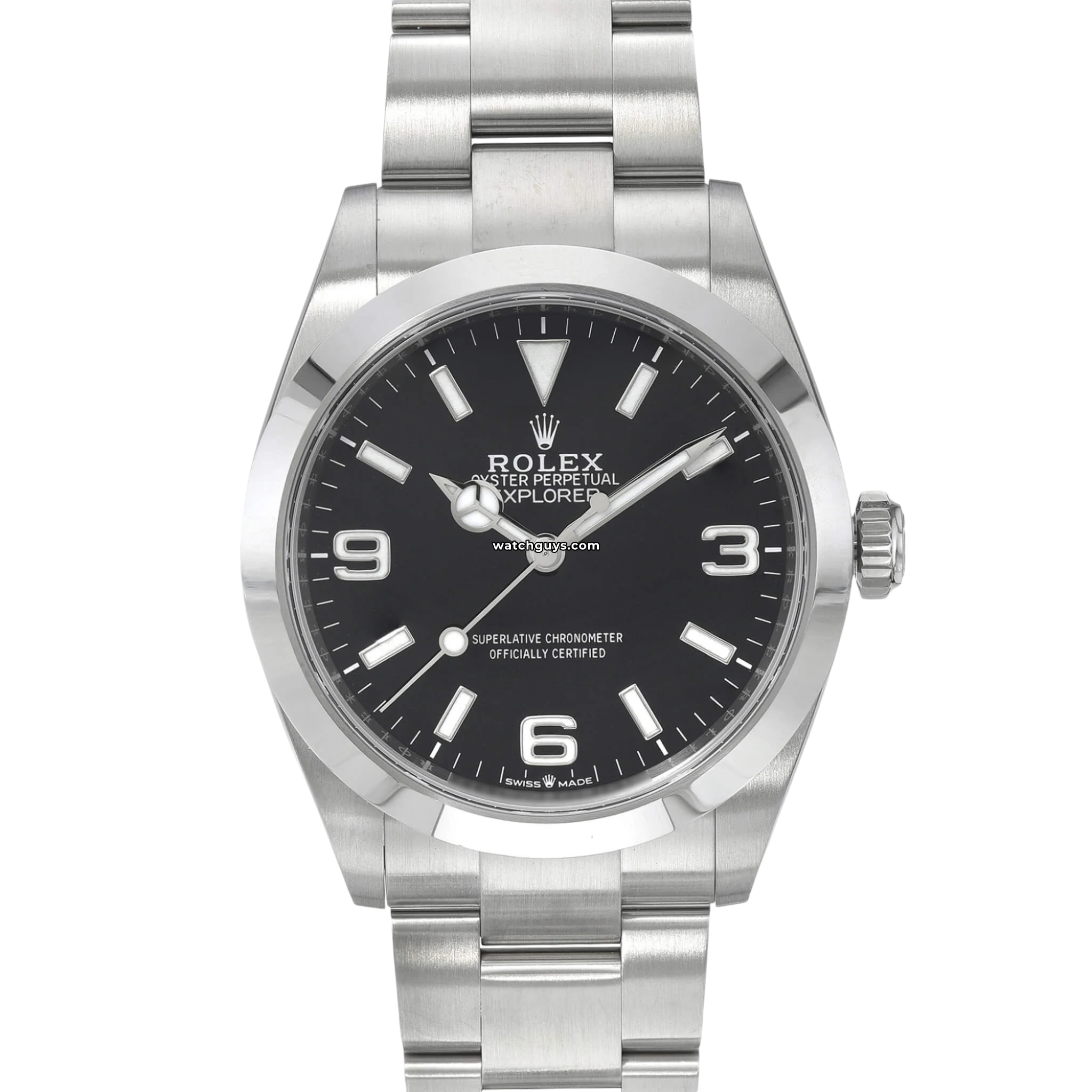Rolex Explorer 224270 Men's Watch - 40mm Black Dial, Oyster Steel Bracelet - Luxury Timepiece for Business, Travel & Outdoor Adventures