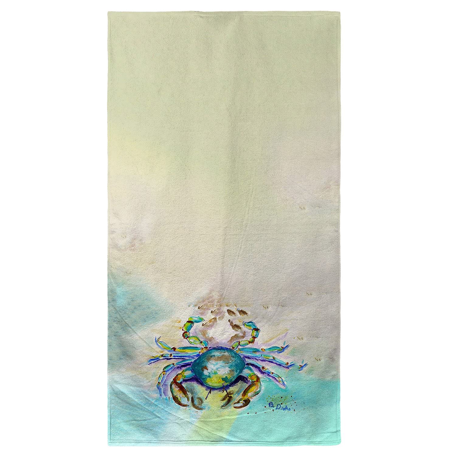 Premium Alaskan Crab Beach Towel - Large, Soft & Absorbent - Perfect for Beach, Pool & Outdoor Adventures - Betsy Drake Collection