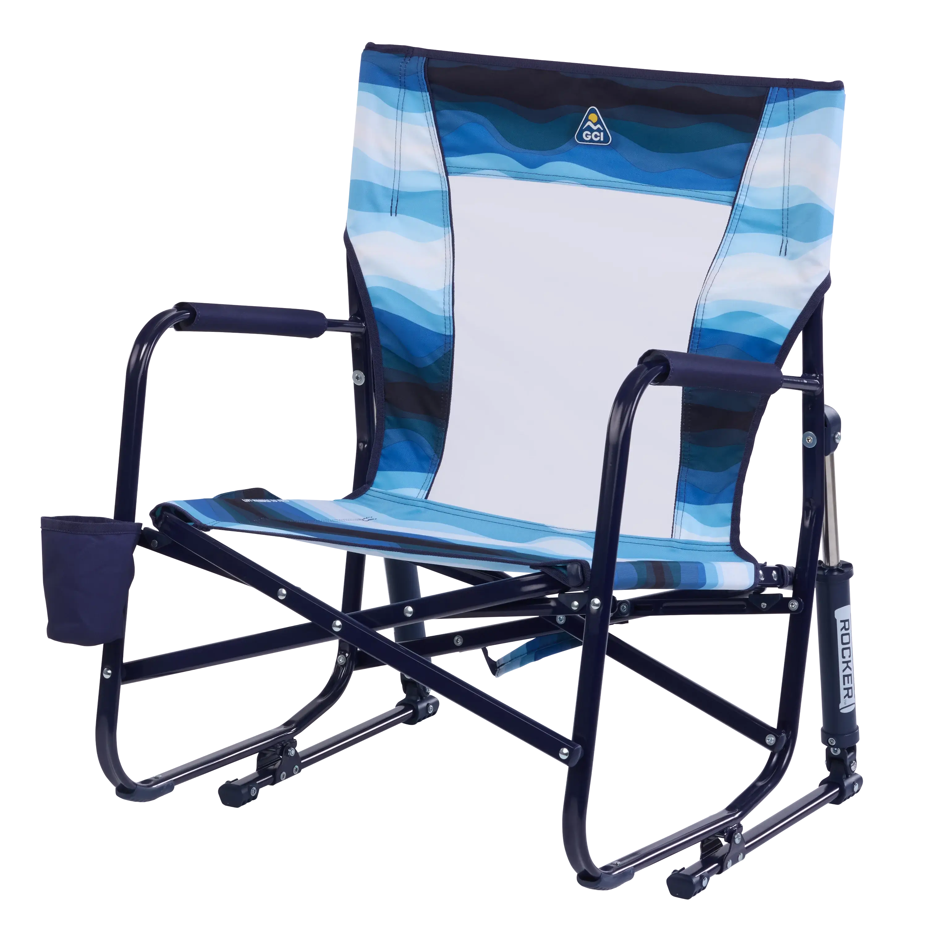 Premium Folding Beach Rocker Chair - Portable & Lightweight for Outdoor Relaxation at Beach, Pool, Camping, and Backyard