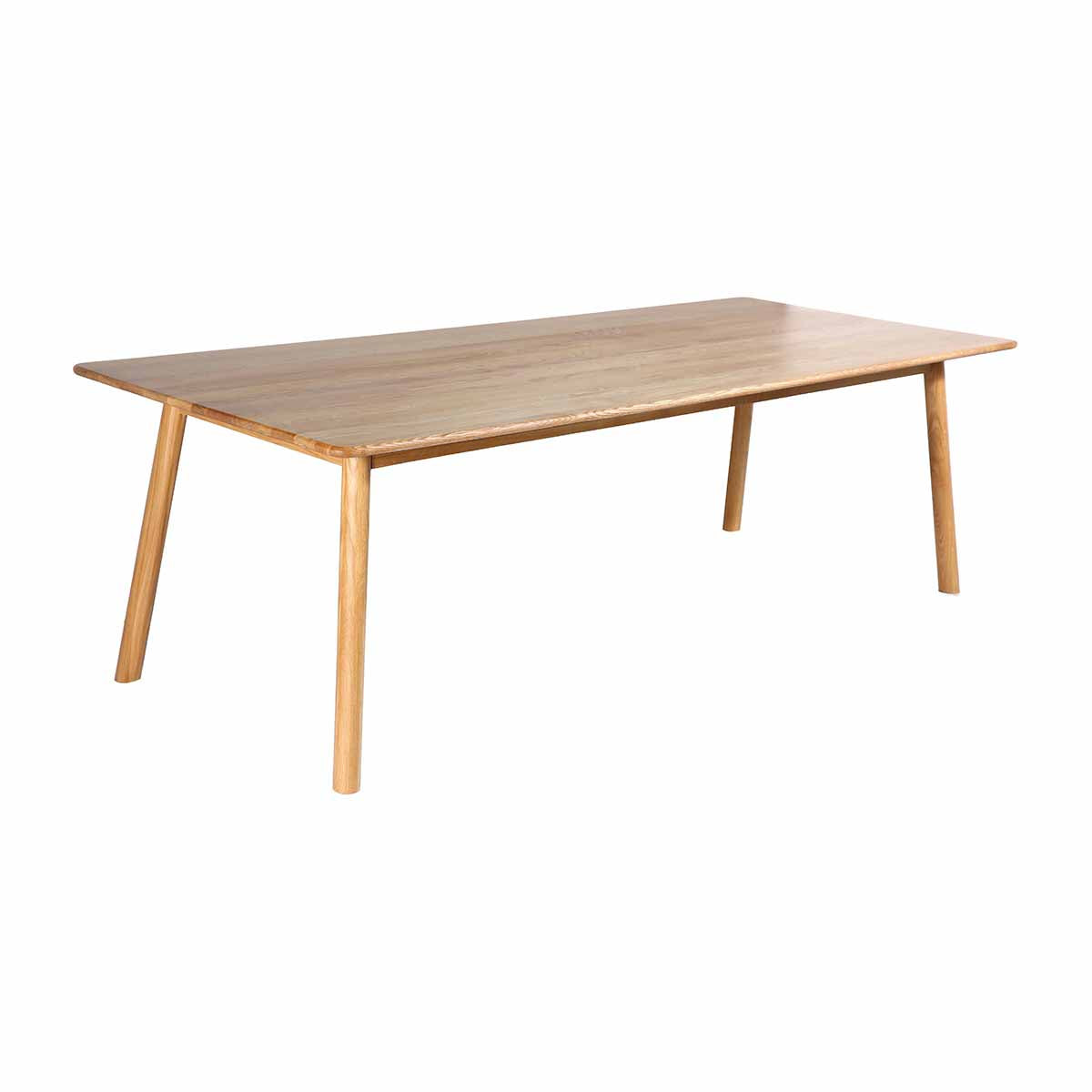 Premium Oak Rectangle Dining Table - Solid Wood Modern Scandinavian Design for Home, Kitchen, and Dining Room - Perfect for Family Gatherings & Dinner Parties