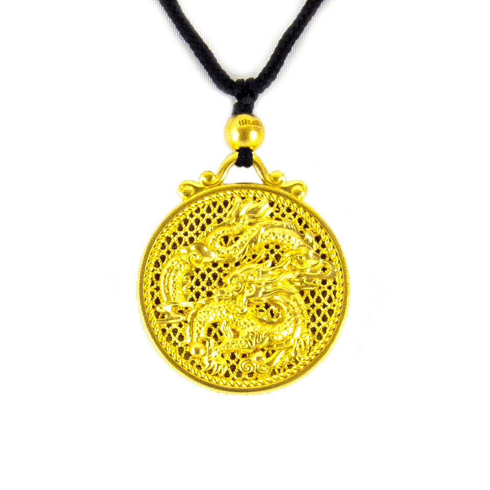 24K Gold Dragon Necklace for Women - Elegant & Luxurious Jewelry Gift for Birthday, Anniversary & Special Occasions
