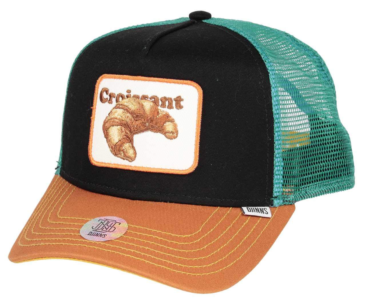 Stylish Djinns HFT Trucker Cap with Croissant Embroidery - Perfect for Outdoor Activities, Sports, and Casual Wear
