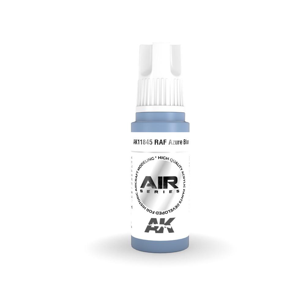 AK Interactive AK11845 Air Series RAF Azure Blue Acrylic Paint - 17ml Bottle for Scale Model Building - 3rd Generation Formula - Perfect for Aircraft, Military Models & Miniature Painting