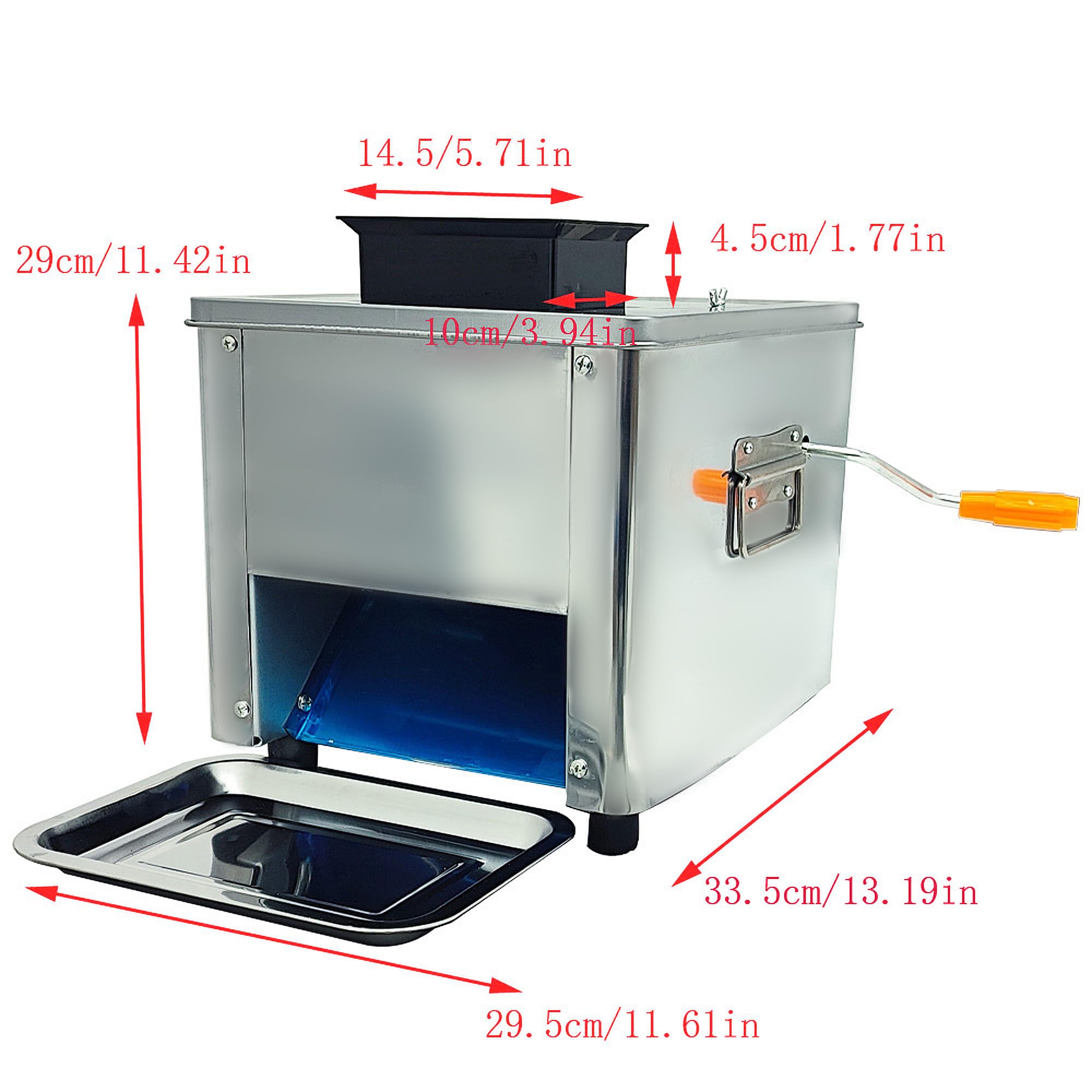 Commercial Electric Meat Slicer Machine - 850W 110V Stainless Steel Blade (2.5mm) for Meat, Vegetables & Food - Perfect for Deli, Butcher Shop, Restaurant & Home Kitchen Use