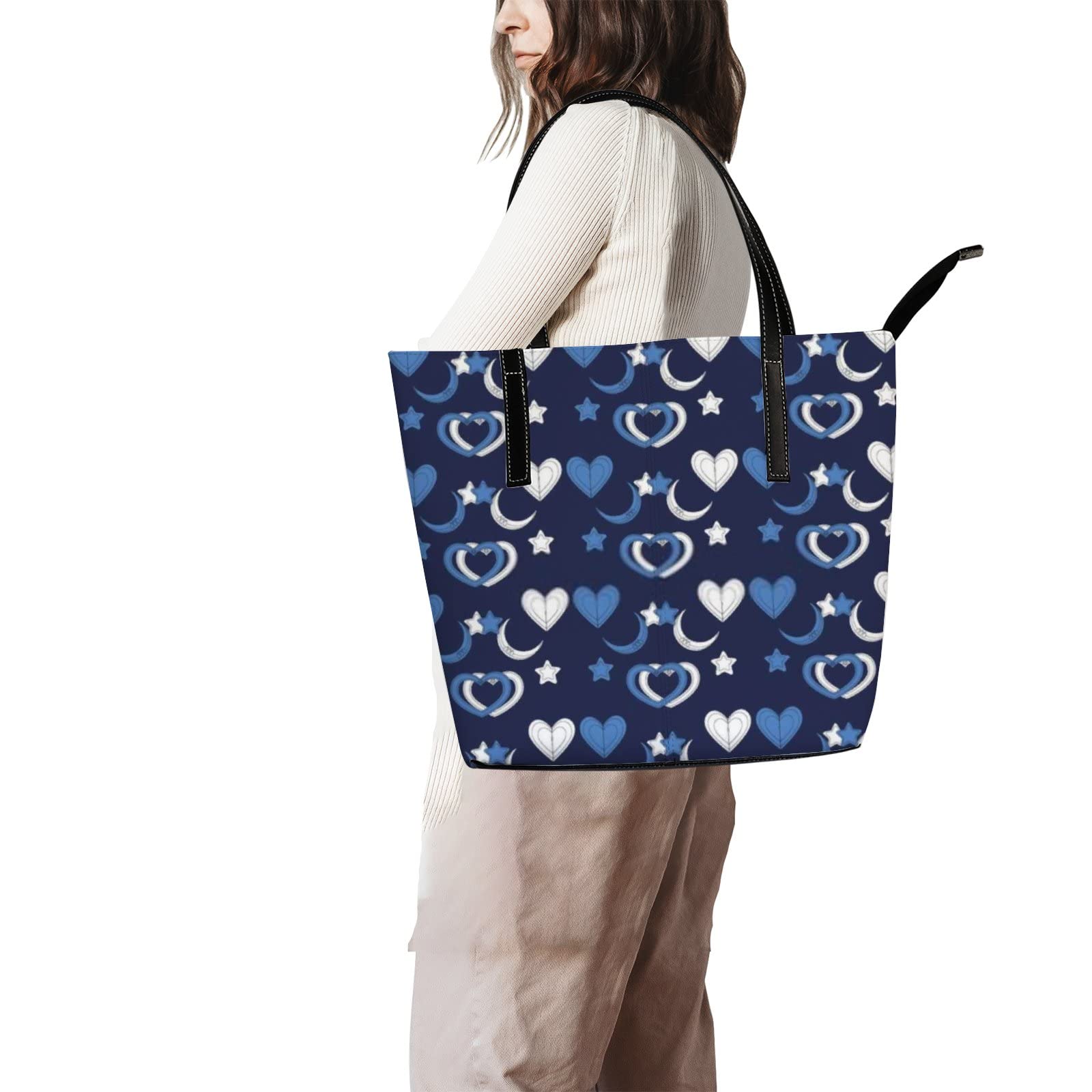 Premium Leather Tote Bag for Women - Stylish Crossbody Handbag with Zipper, Spacious Work Tote - Perfect for Office, Travel & Everyday Use | Coach-Inspired Design